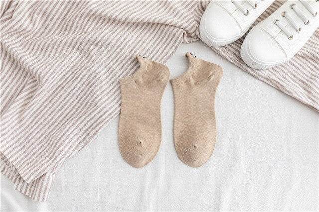 Woman Embroidered Expression Socks Fashion Ankle Funny Sock - IntuitiveEncBoutique