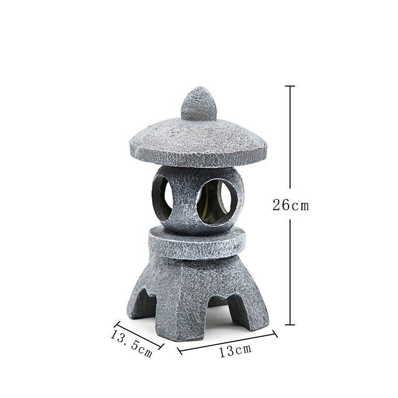 Solar-Powered Zen Garden Decor: Pagoda Lanterns & Statues - IntuitiveEncBoutique