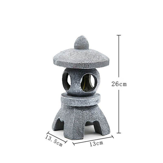 Solar-Powered Zen Garden Decor: Pagoda Lanterns & Statues - IntuitiveEncBoutique