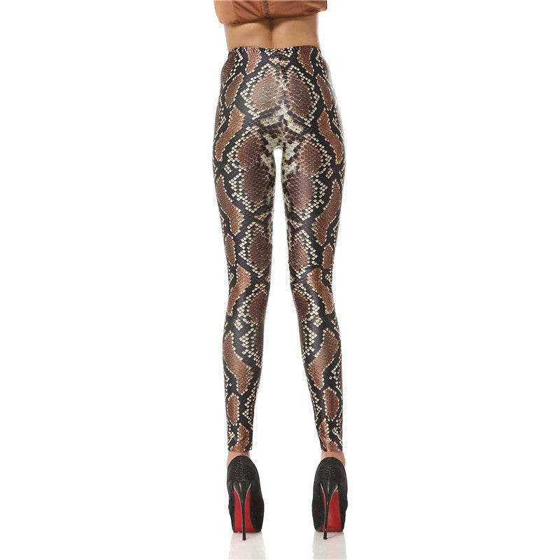 Snakeskin Women Leggings Women Pants - IntuitiveEncBoutique