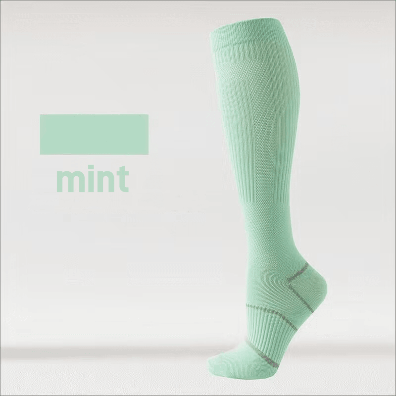 Pressure socks calf socks women's socks solid color thin mesh sweat absorbing breathable odor proof compression socks - IntuitiveEncBoutique