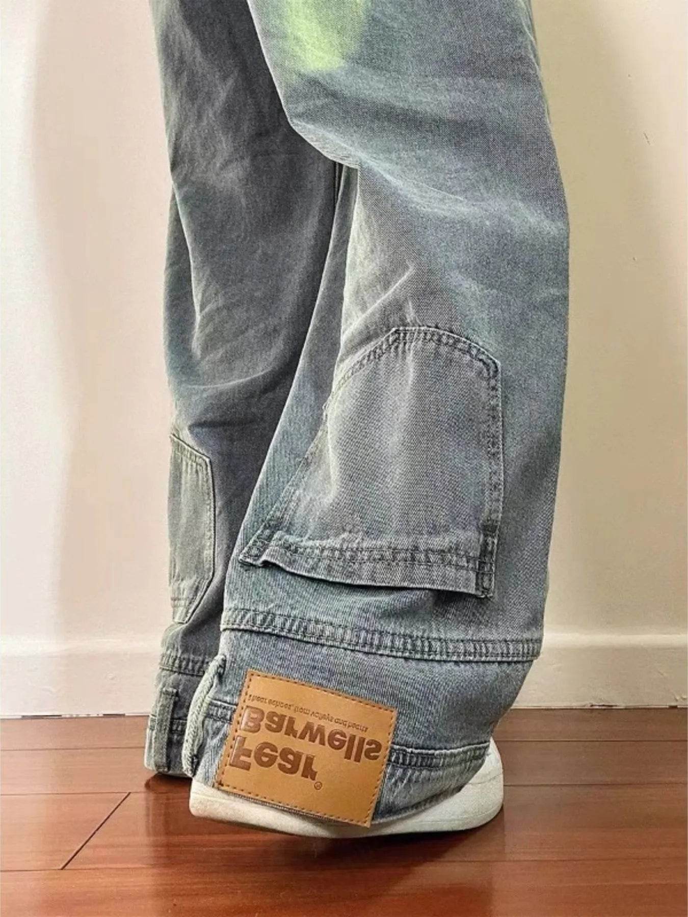 Men's Full Size Wide Leg Jeans Plus Size - IntuitiveEncBoutique