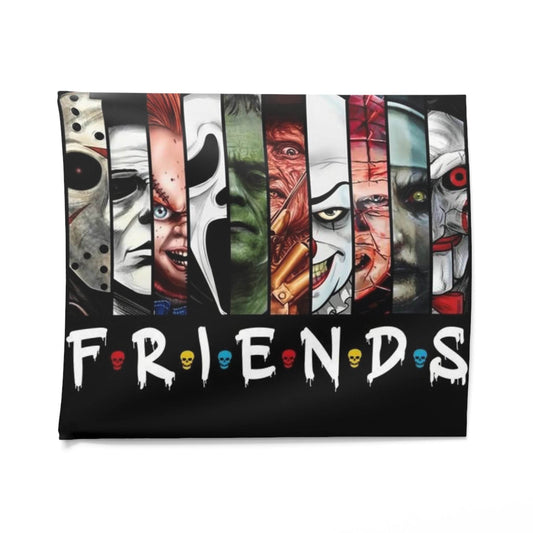 Horror Movie Friends Wall Tapestry, Cozy Room Décor - IntuitiveEncBoutique
