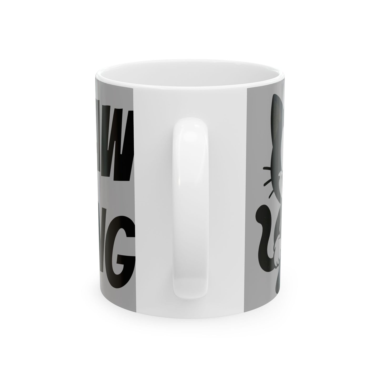 Funny Ceramic Mug - "You Saw Nothing" - Perfect for Cat Lovers, Gift for Friends, Coffee Lovers, Humor Mug, Teatime Fun