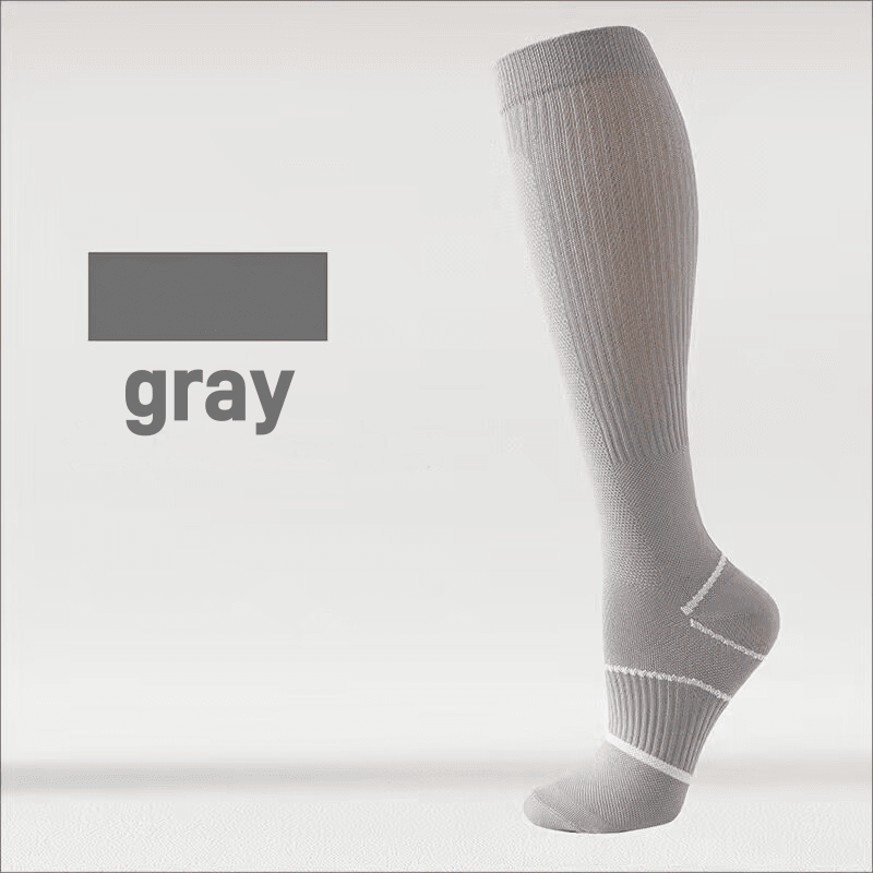 Pressure socks calf socks women's socks solid color thin mesh sweat absorbing breathable odor proof compression socks - IntuitiveEncBoutique