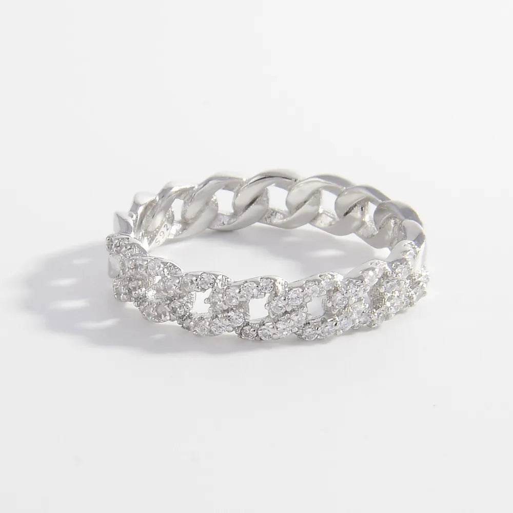 925 Sterling Silver Inlaid Zircon Ring - IntuitiveEncBoutique