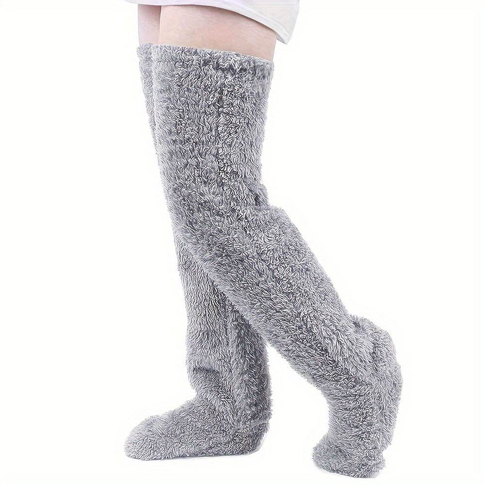 Thick leg warmers, knee pads, warm plush pants, long leg exposed socks - IntuitiveEncBoutique