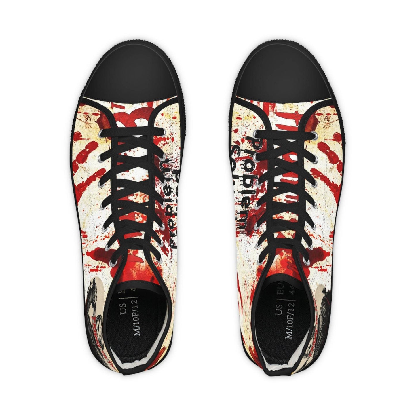 High Top Sneakers - Friday the 13th Jason Design - IntuitiveEncBoutique