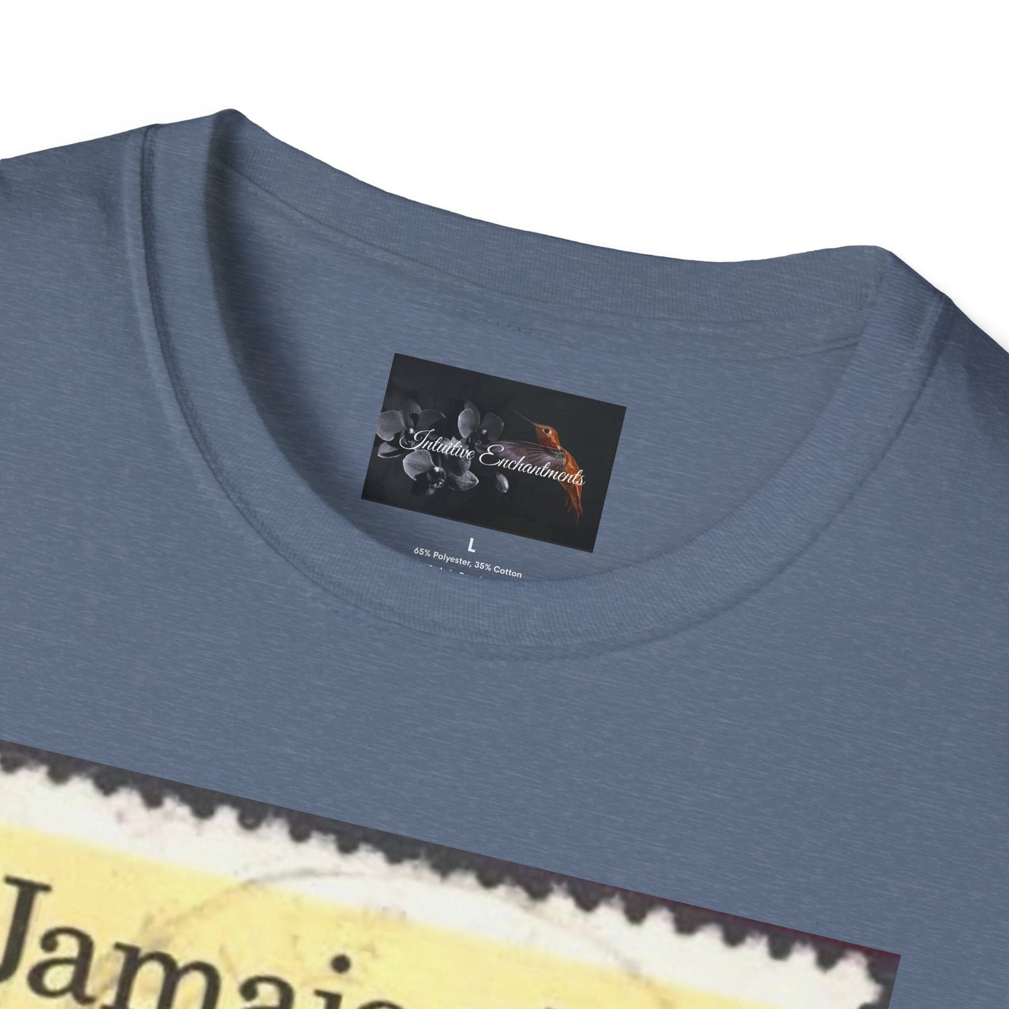 Vintage Jamaica Stamp Tee, Softstyle T-Shirt, Unisex Graphic Tee, Bohemian Style Shirt, Travel Lovers Apparel, Cool Gift Idea
