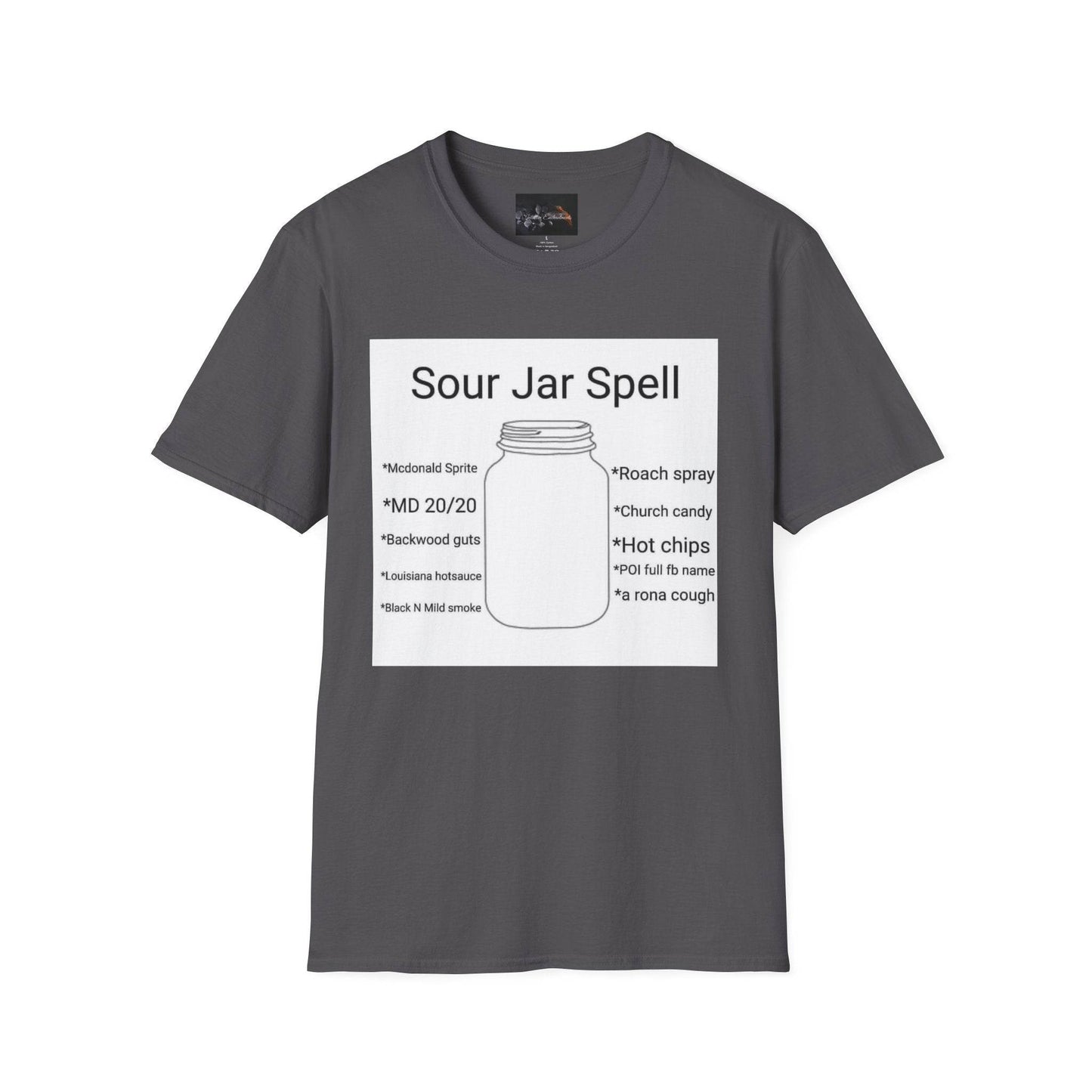 Sour Jar Spell T-Shirt for Witches, Unisex Softstyle Tee, Ideal for Magical Practitioners, Spell Casting, Witchcraft Gift, Summer Solstice - IntuitiveEncBoutique