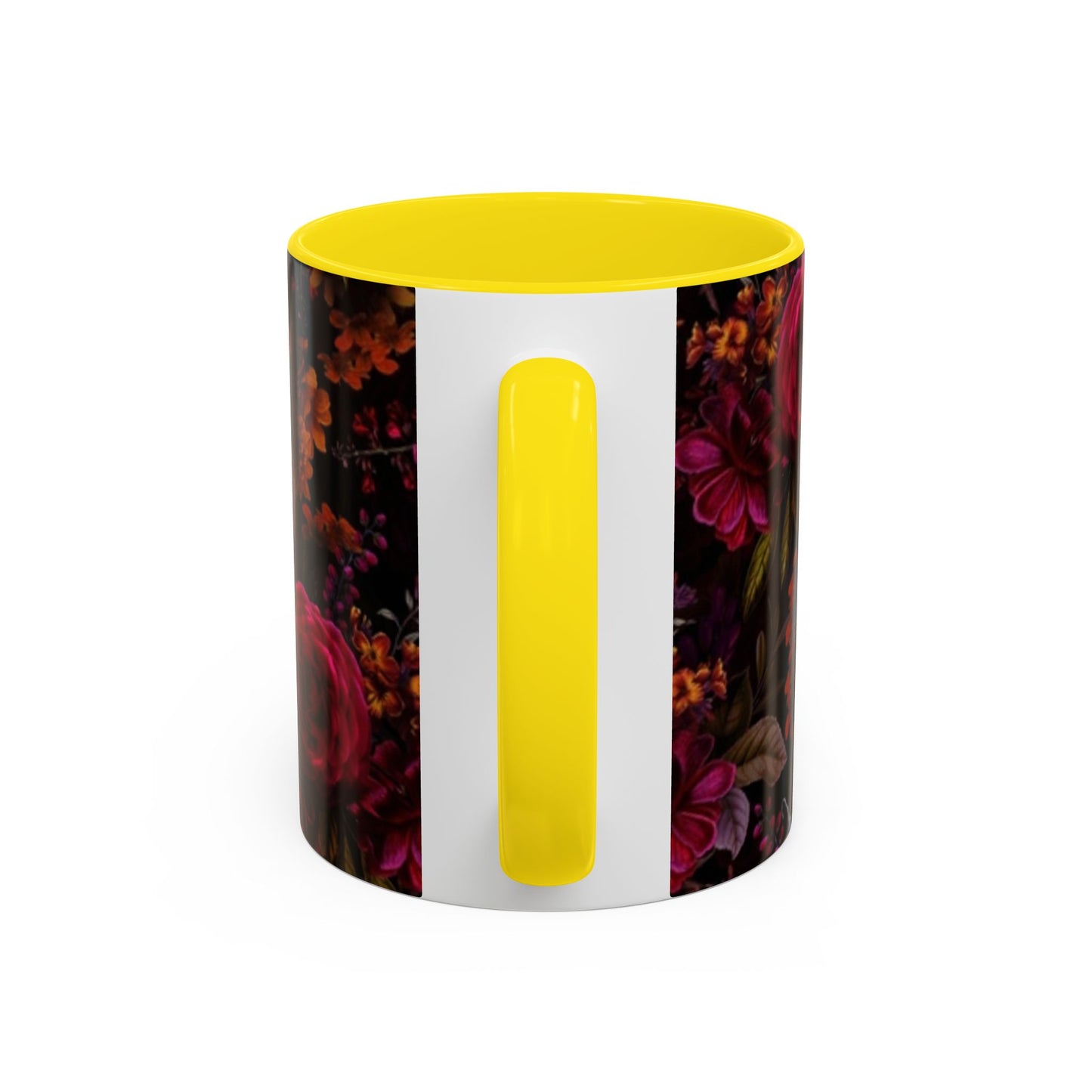 Gothic Floral Accent Coffee Mug - Perfect for Coffee Lovers, Gift for Birthdays, Drama Queen Decor, Unique Art Mug