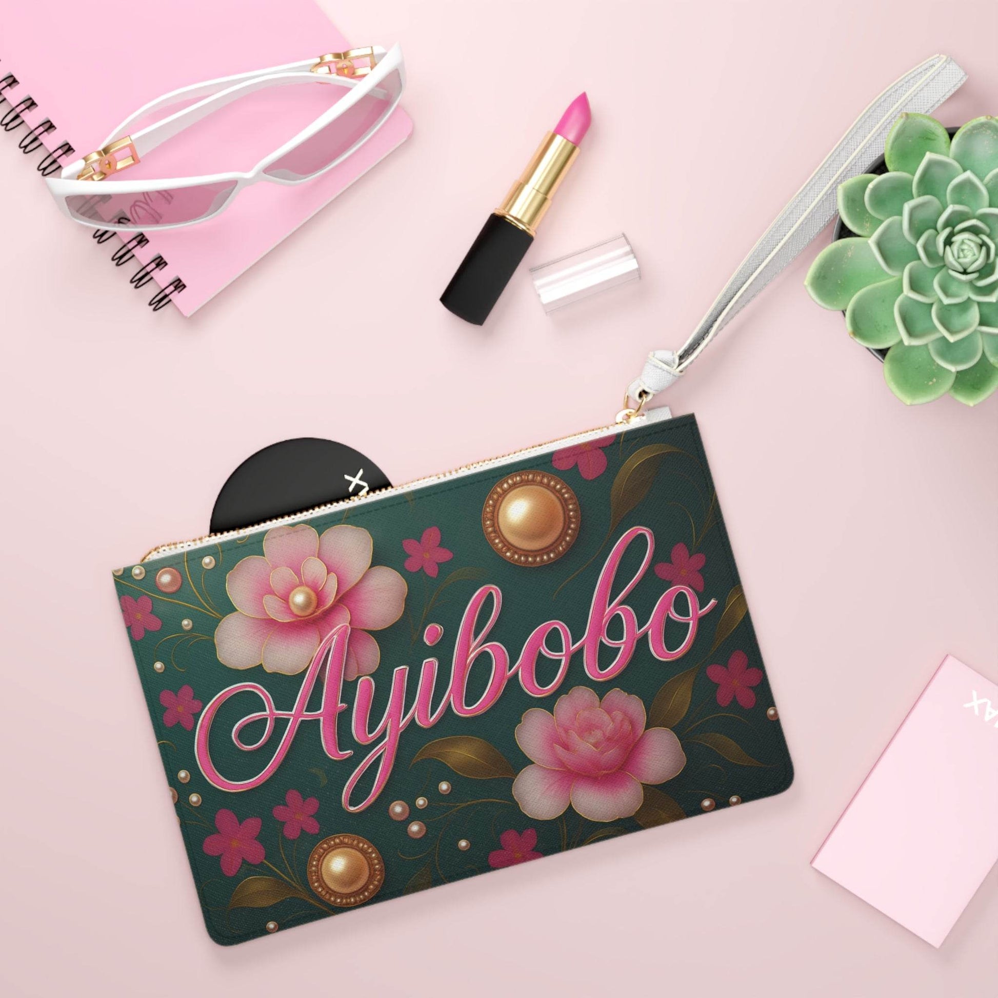 Clutch Bag - Freda Ayibobo Design Handbag Purse Wallet Accessory - IntuitiveEncBoutique