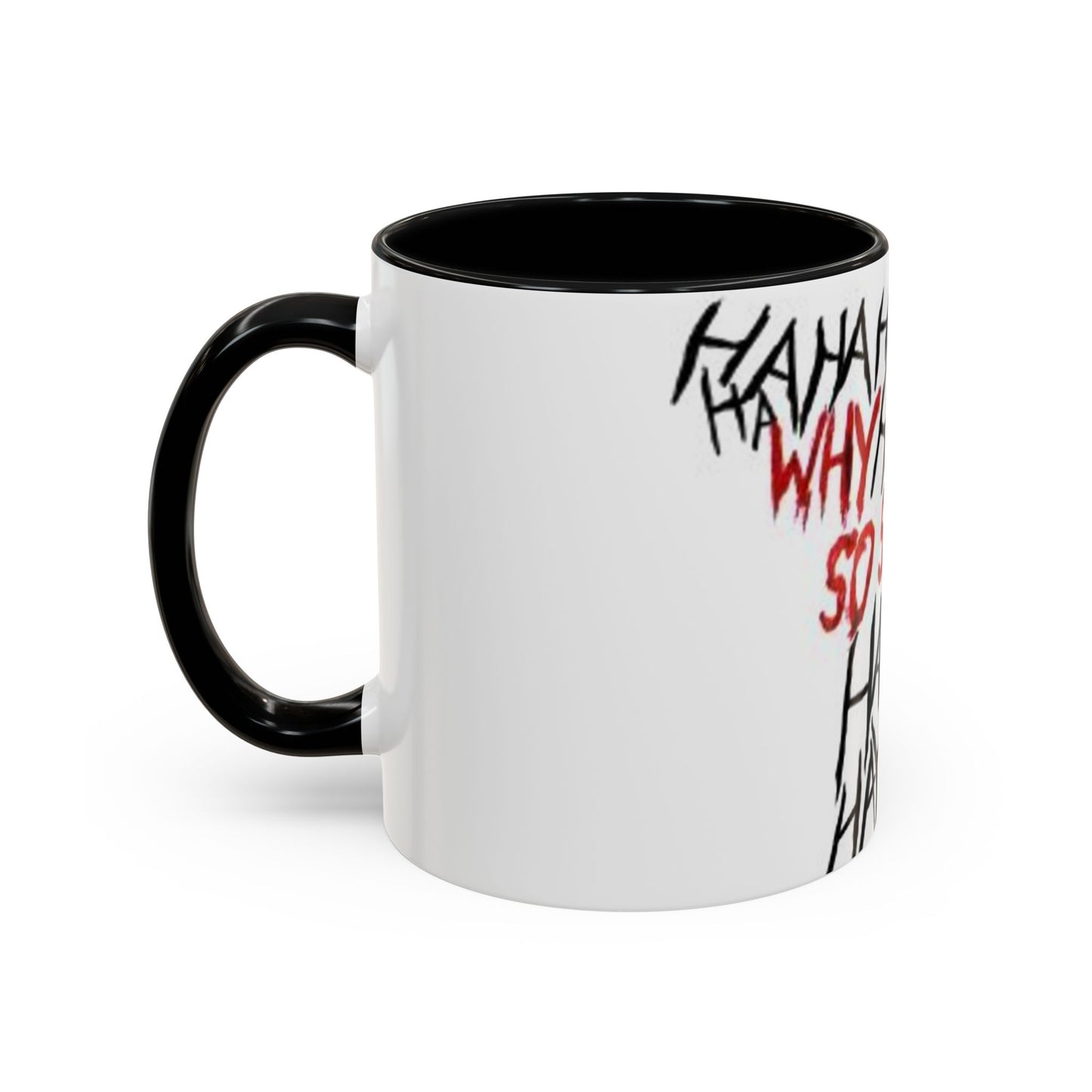 Why So Serious? Accent Coffee Mug | Funny Joker Gift, Office Decor, Birthday Present, Unique Ceramic Cup, Comic Enthusiast
