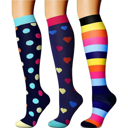 Sports pressure socks long tube socks calf socks compression socks skipping rope elastic cycling socks - IntuitiveEncBoutique