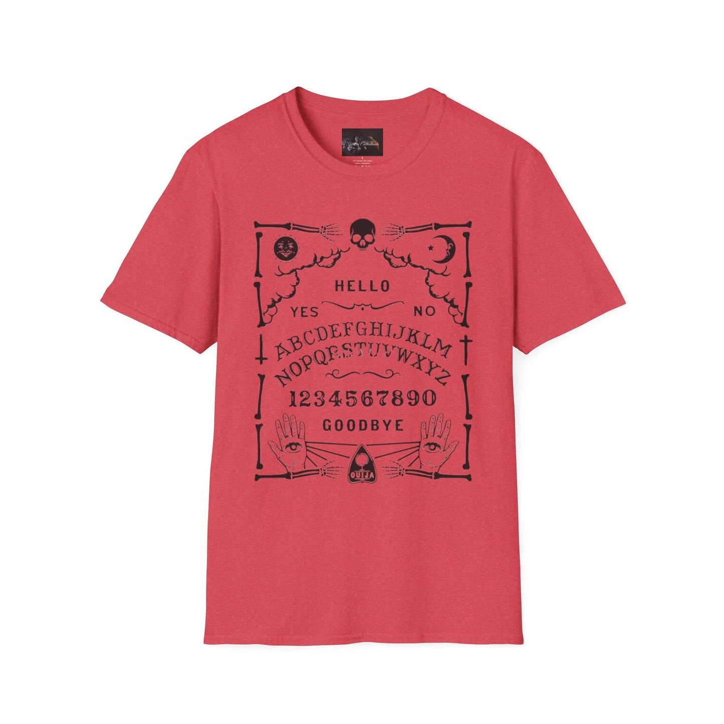 Mystical Ouija Board Unisex T-Shirt - Perfect for Halloween, Gift, Casual Wear, Spirituality, Ghost Lovers - IntuitiveEncBoutique