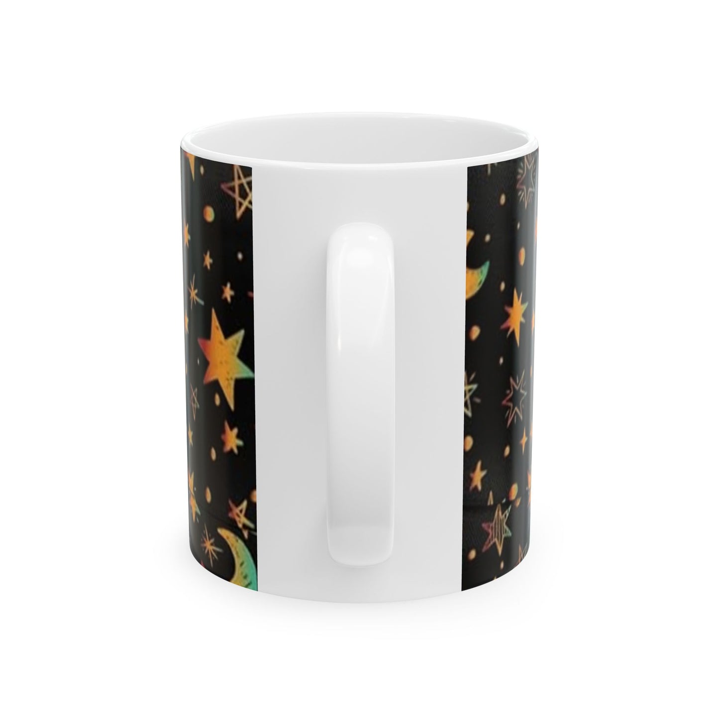 Celestial Ceramic Mug - Starry Night Design, Astrology Gift, Coffee Cup, Space Lover's Mug, Cosmic Decor