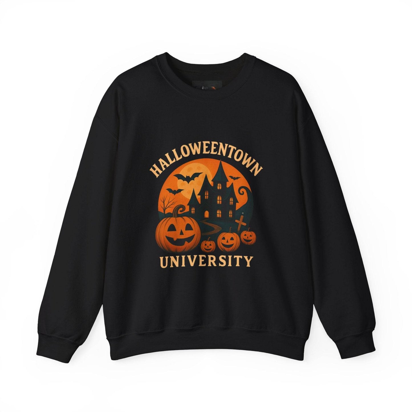 Halloween Town Crewneck Sweatshirt, Cozy Sweatshirt for Fall, Unisex Halloween Apparel, Spooky Season Gift, Halloween University Sweatshirt - IntuitiveEncBoutique