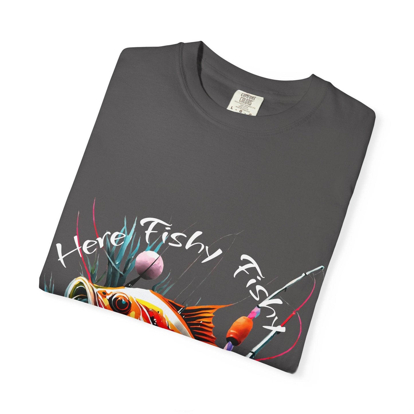 Fishing Themed Unisex Garment-Dyed T-shirt - IntuitiveEncBoutique