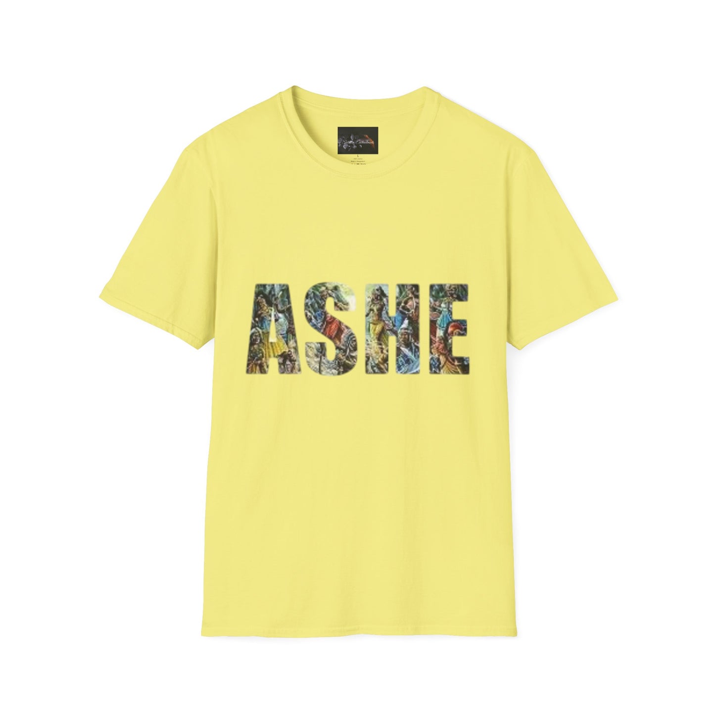 ASHE Graphic T-Shirt, Unisex Softstyle Tee, Vibrant Artistic Apparel, Gift for Nature Lovers, Casual Wear, Everyday Essentials