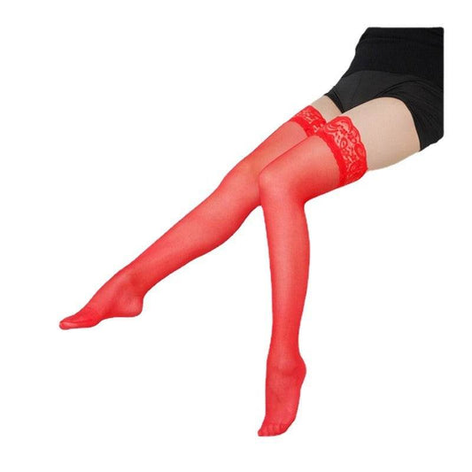 Wide Lace Seductive Stockings Cute Sexy Legs Long Tube High Thigh Stockings - IntuitiveEncBoutique