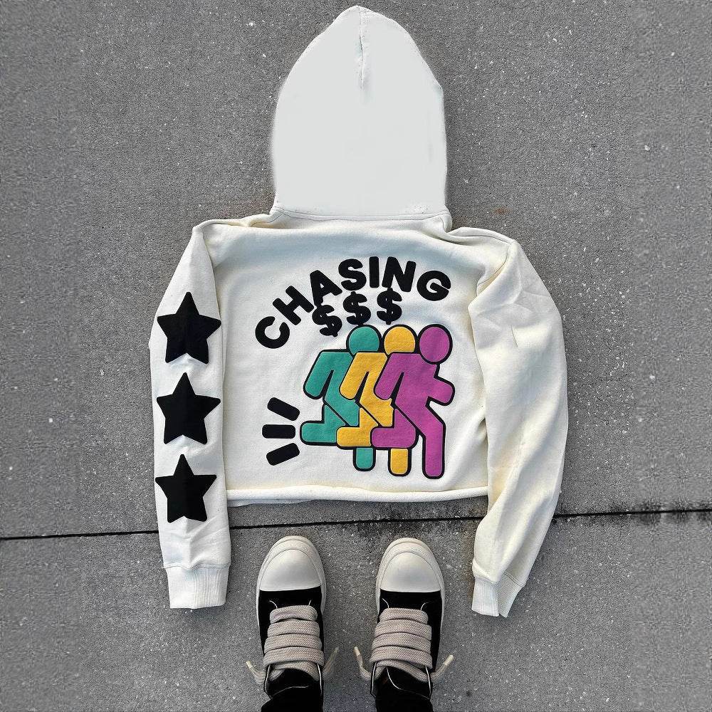Retro loose men's and women's loose autumn/winter hoodie - IntuitiveEncBoutique