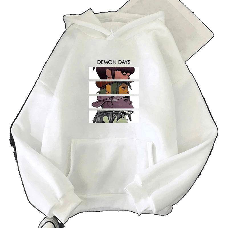 Pattern Printed Hooded Sweatshirt Unisex Long Sleeve Casual Jacket Fashion Versatile - IntuitiveEncBoutique