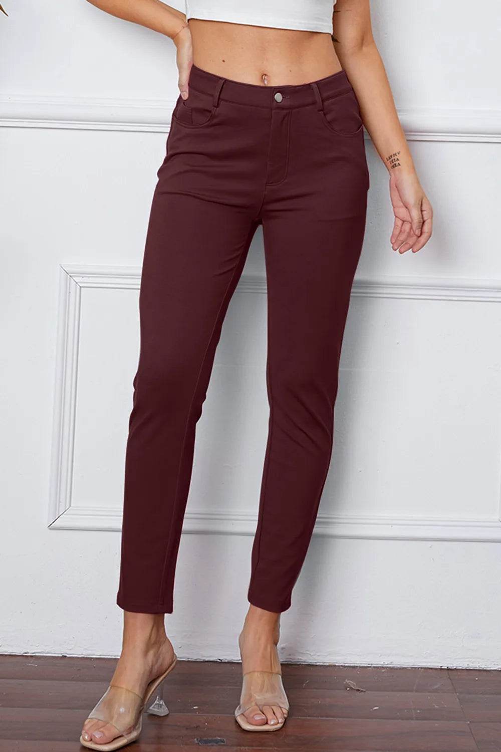 StretchyStitch Pants by Basic Bae - IntuitiveEncBoutique