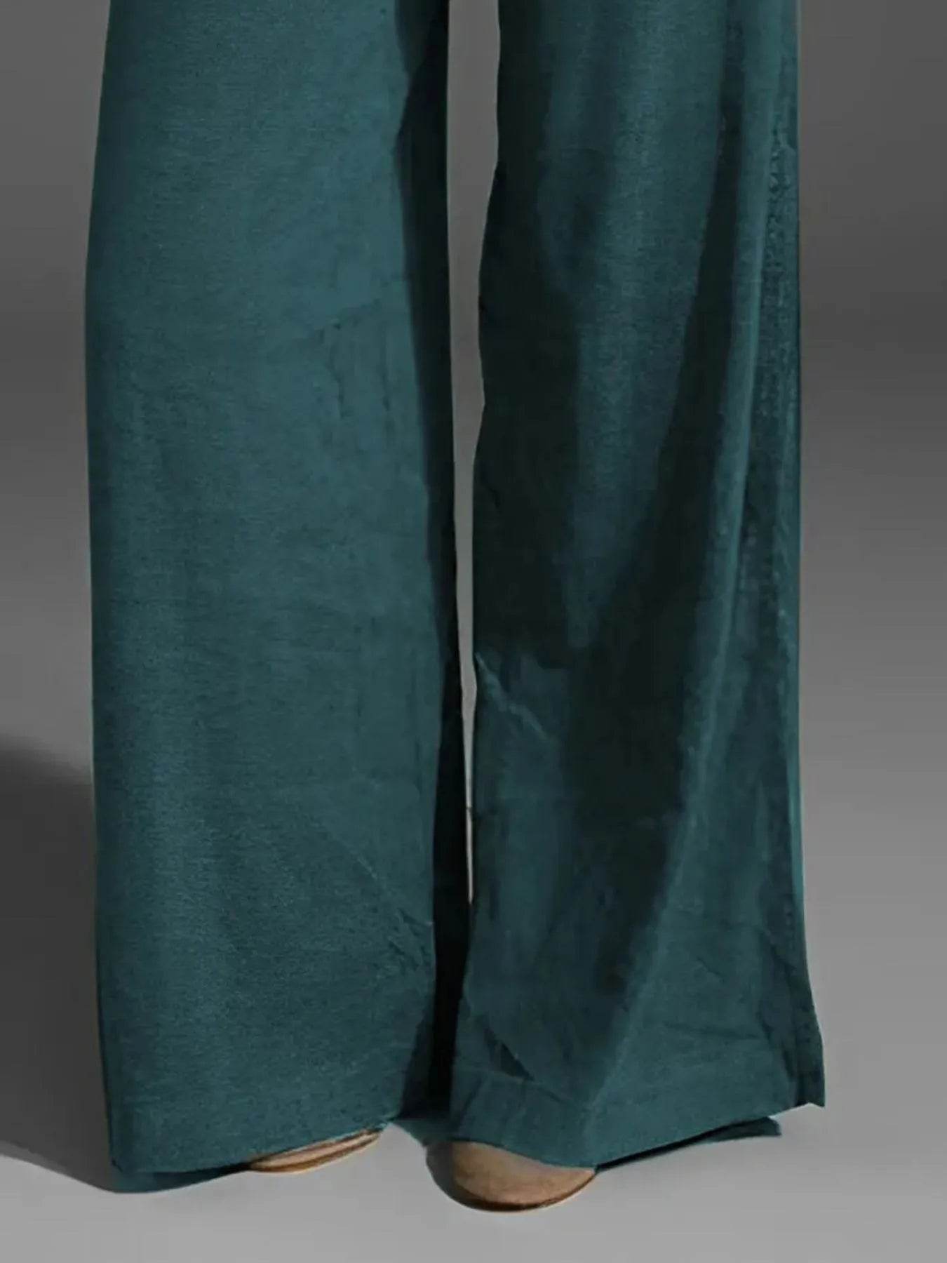 Full Size Wide Leg Pants with Pockets Plus Size - IntuitiveEncBoutique