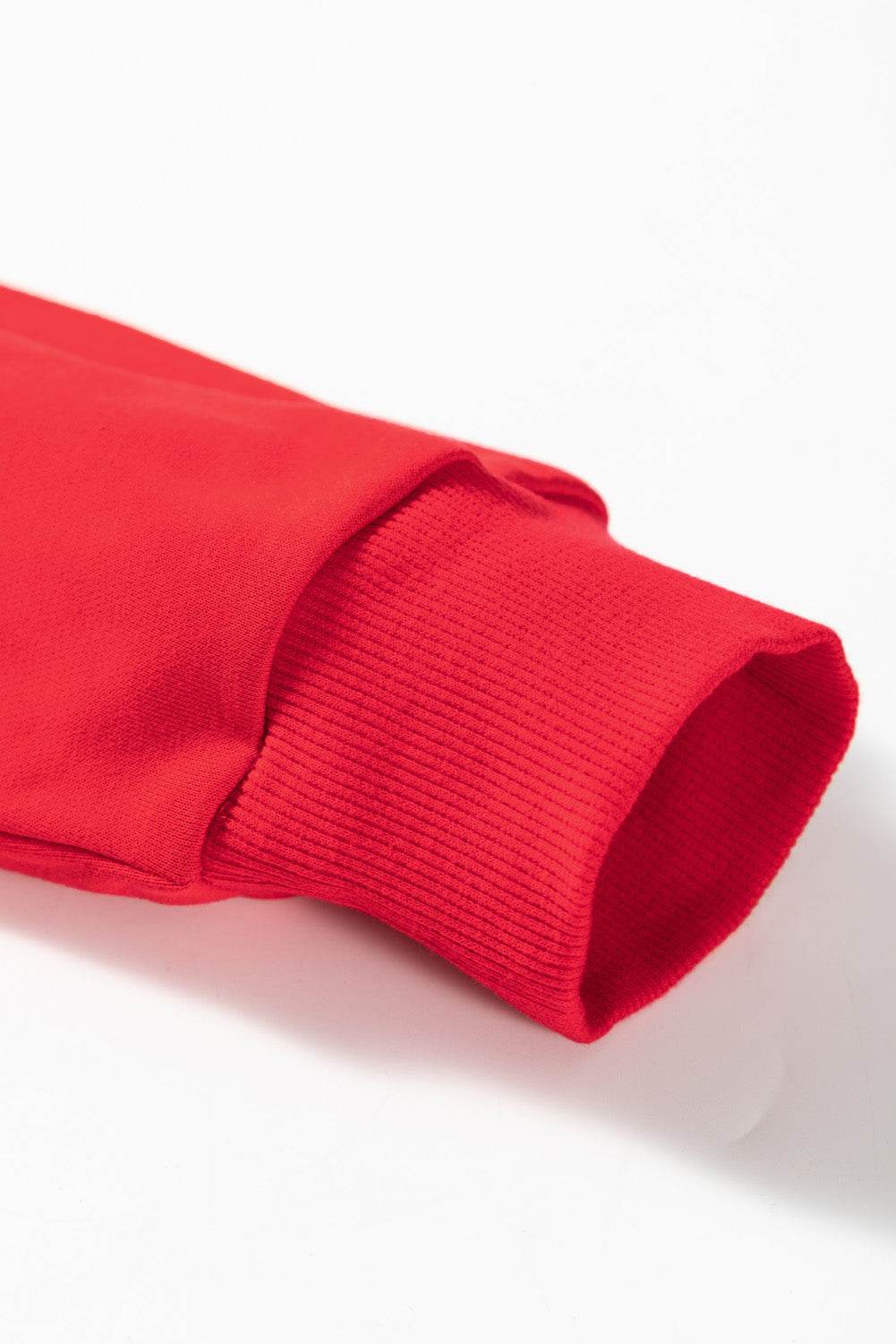 Fiery Red Plus Size Santa Baby Tinsel Crew Neck Sweatshirt - IntuitiveEncBoutique