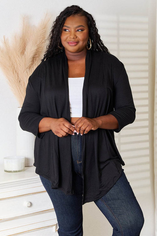 Culture Code Full Size Open Front Cardigan - IntuitiveEncBoutique