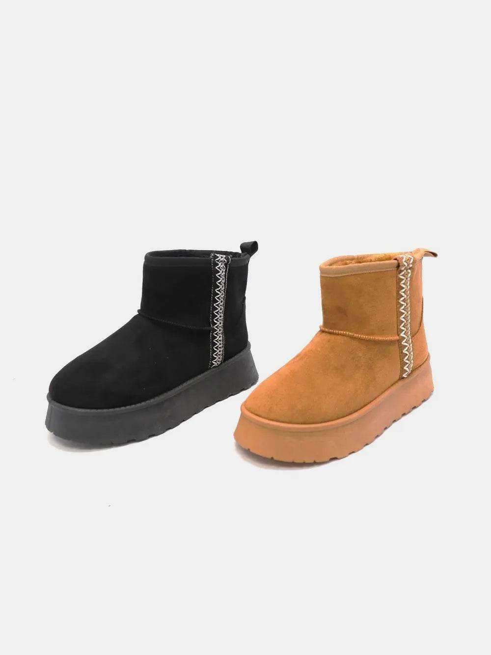 WILD DIVA Round Toe Platform Boots - IntuitiveEncBoutique