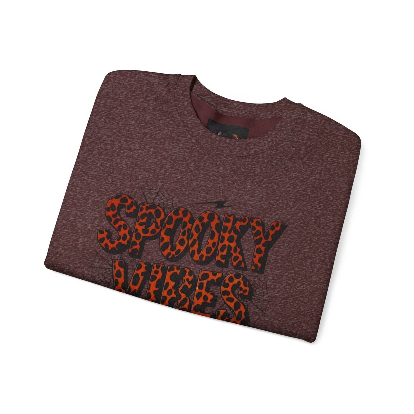 Spooky Vibes Sweatshirt - Halloween Crewneck, Unisex Cozy Jumper, Fall Fashion, Ghosts & Ghouls, Casual Wear, Fun Gift - IntuitiveEncBoutique