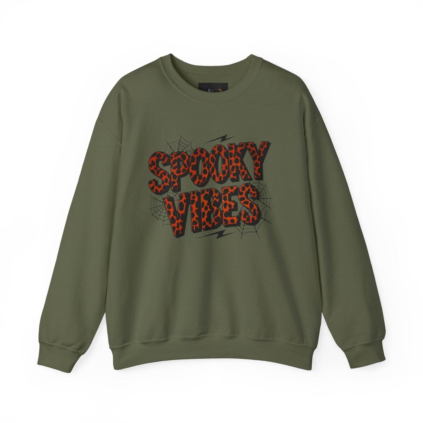 Spooky Vibes Sweatshirt - Halloween Crewneck, Unisex Cozy Jumper, Fall Fashion, Ghosts & Ghouls, Casual Wear, Fun Gift - IntuitiveEncBoutique