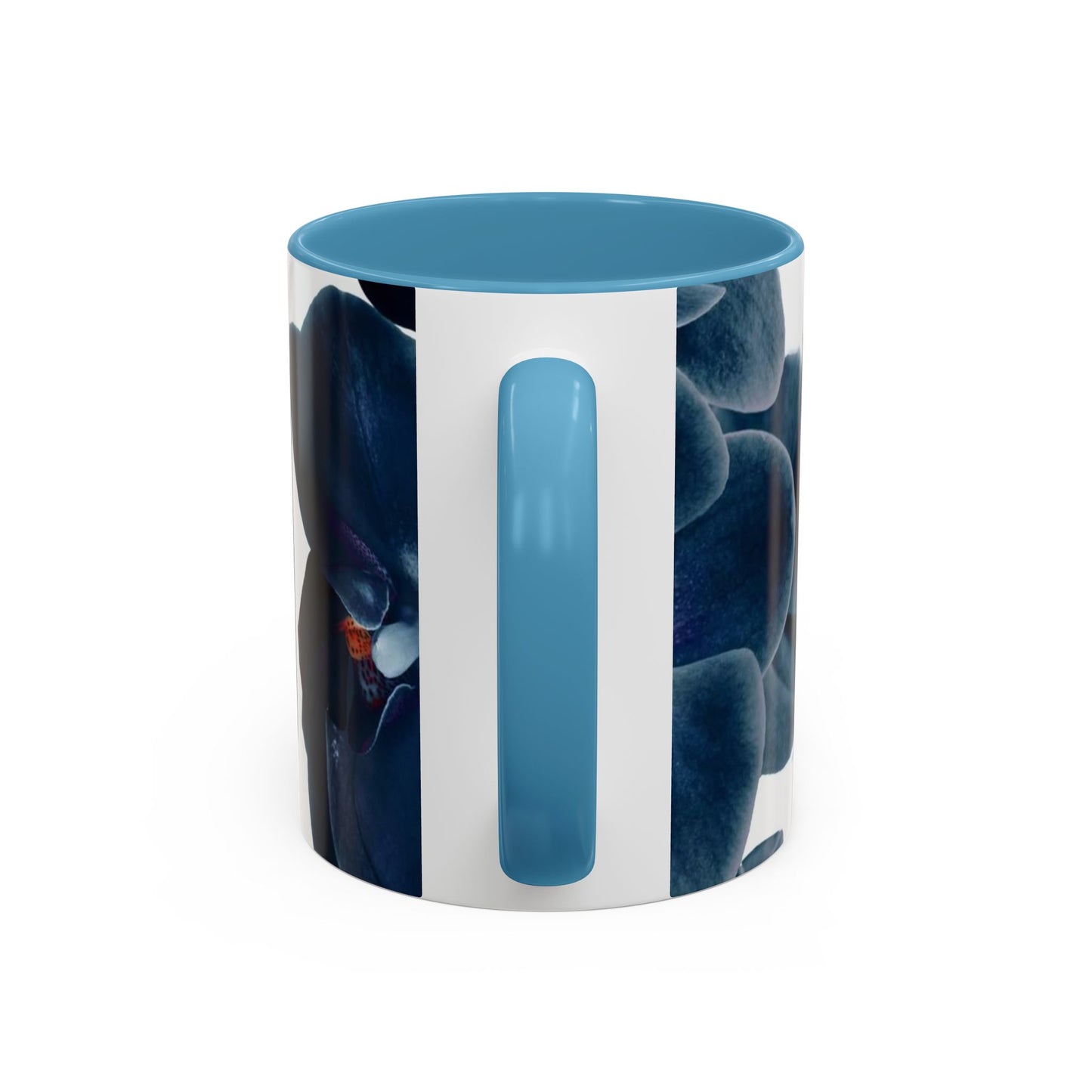Elegant Orchid Accent Coffee Mug: Floral Drinkware for Home, Office, Gift, Mother's Day, Housewarming