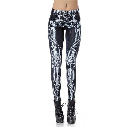 Japanese Cartoon Printed Women Leggings - IntuitiveEncBoutique