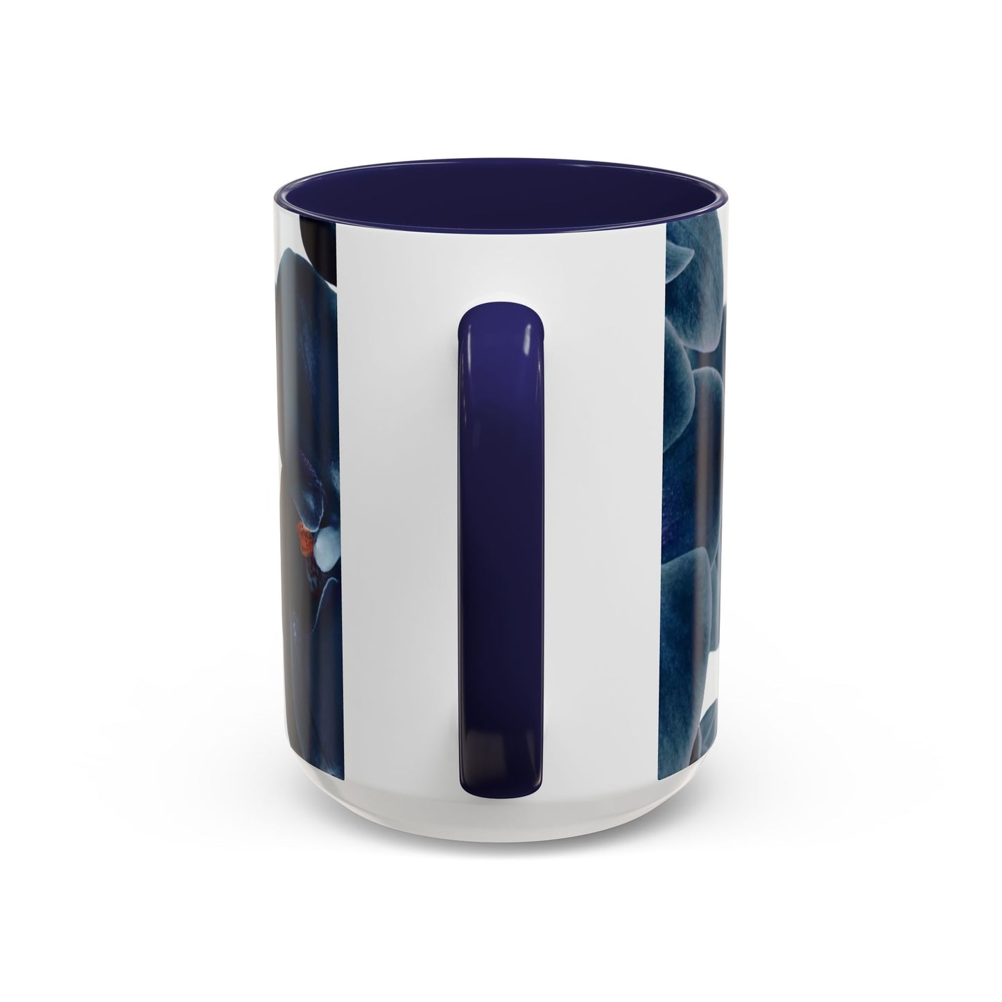 Elegant Orchid Accent Coffee Mug: Floral Drinkware for Home, Office, Gift, Mother's Day, Housewarming
