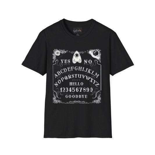 Mystical Ouija Board Unisex T-Shirt - Perfect for Halloween, Gift, Casual Wear, Spirituality, Ghost Lovers - IntuitiveEncBoutique