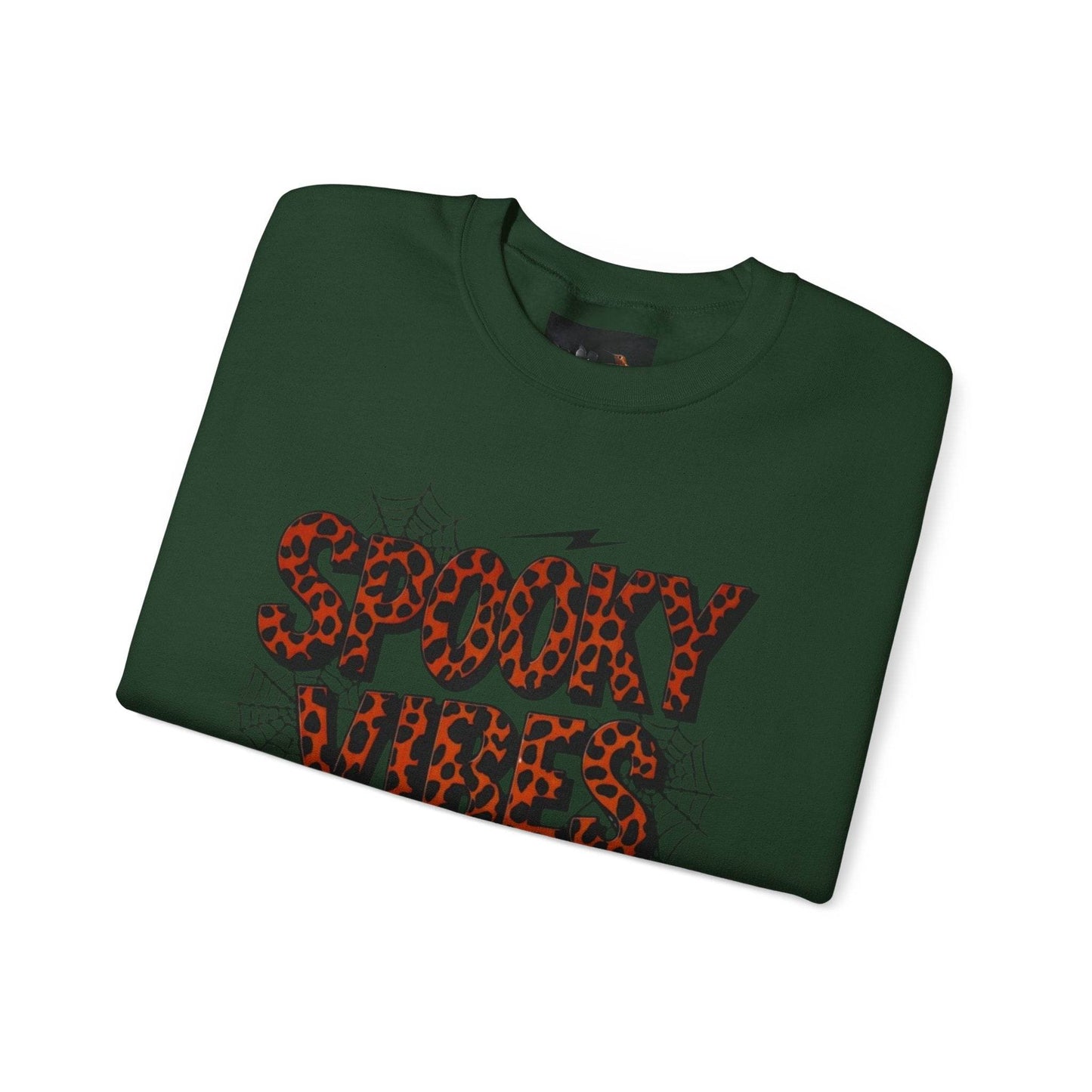 Spooky Vibes Sweatshirt - Halloween Crewneck, Unisex Cozy Jumper, Fall Fashion, Ghosts & Ghouls, Casual Wear, Fun Gift - IntuitiveEncBoutique