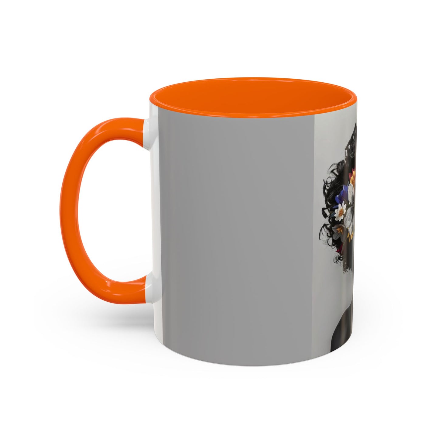 Floral Black Beauty Coffee Mug | Inspirational Drinkware for Coffee Lovers, Unique Gift for Her, Home Decor, Flower Lover's Mug