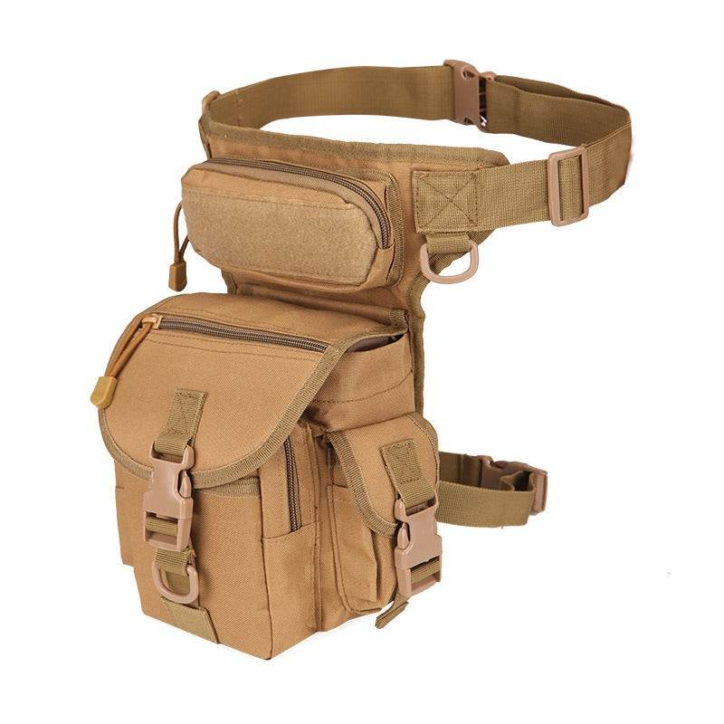 Waterproof Oxford Army camouflage single shoulder crossbody journalist photography sports leg bag - IntuitiveEncBoutique