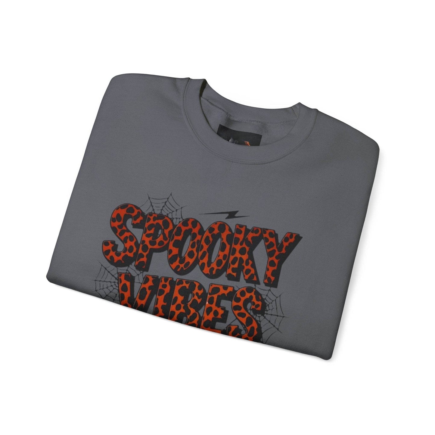 Spooky Vibes Sweatshirt - Halloween Crewneck, Unisex Cozy Jumper, Fall Fashion, Ghosts & Ghouls, Casual Wear, Fun Gift - IntuitiveEncBoutique