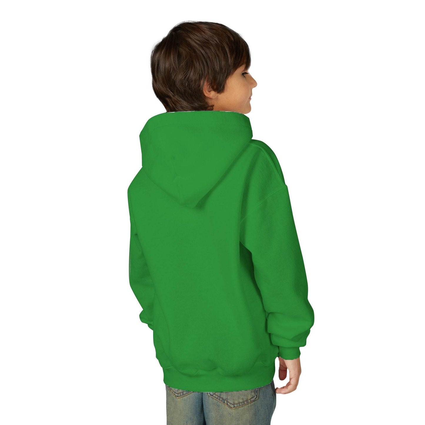 Youth Ghostly Glam Hoodie, Cute Ghost Design Sweatshirt, Halloween Apparel, Halloween Costume, Kids Hooded Sweatshirt - IntuitiveEncBoutique