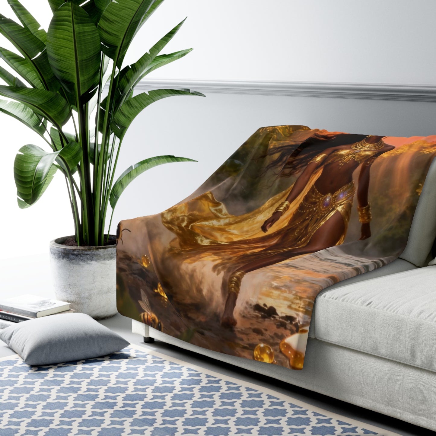 Sherpa Fleece Blanket - Ochun Design