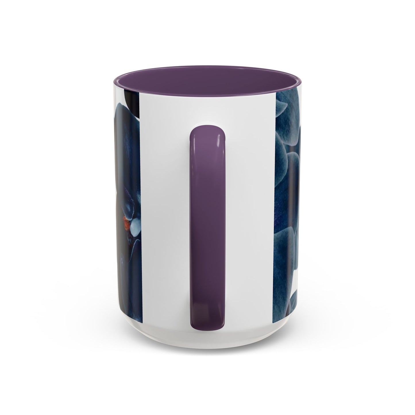Elegant Orchid Accent Coffee Mug: Floral Drinkware for Home, Office, Gift, Mother's Day, Housewarming