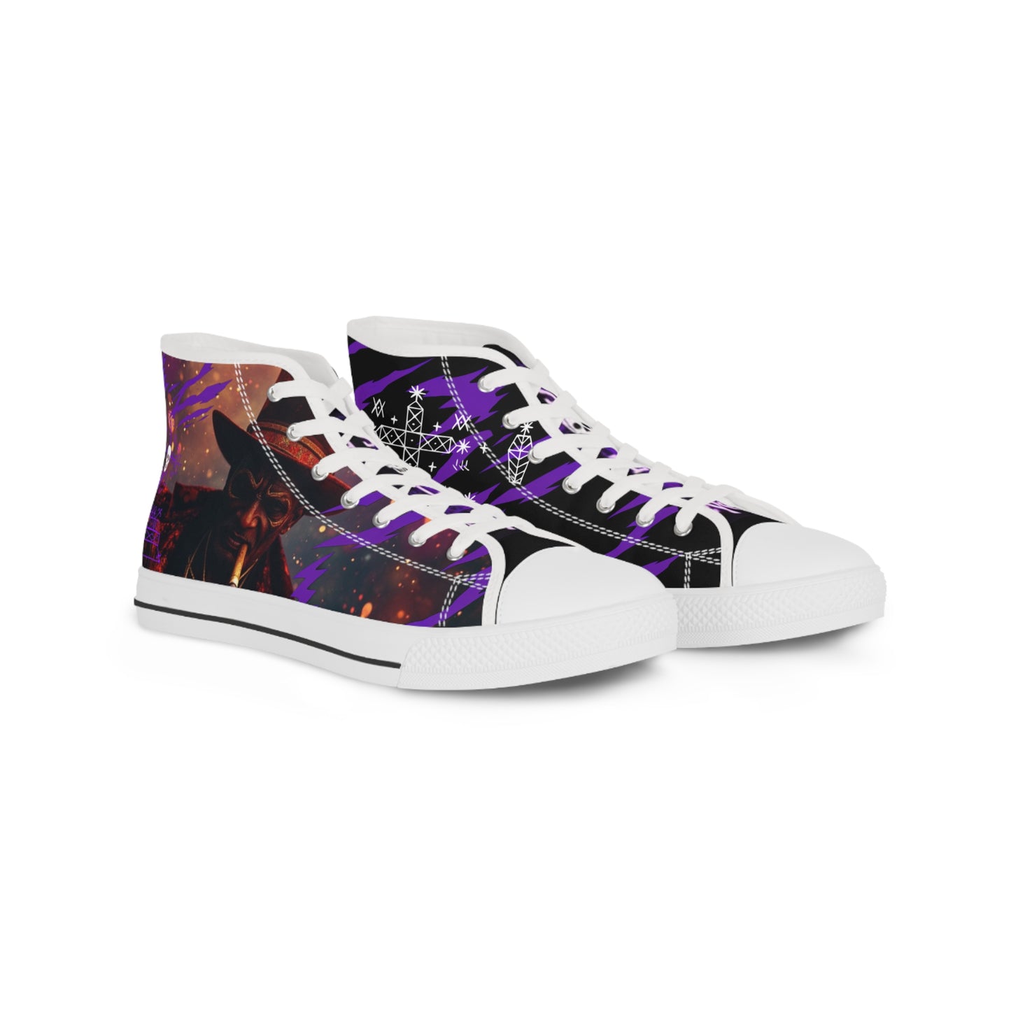 Baron Samdi Design - Voodoo Spirit Shoes, Skeleton Charms, Creepy Footwear, Halloween Costume, Unique Gift