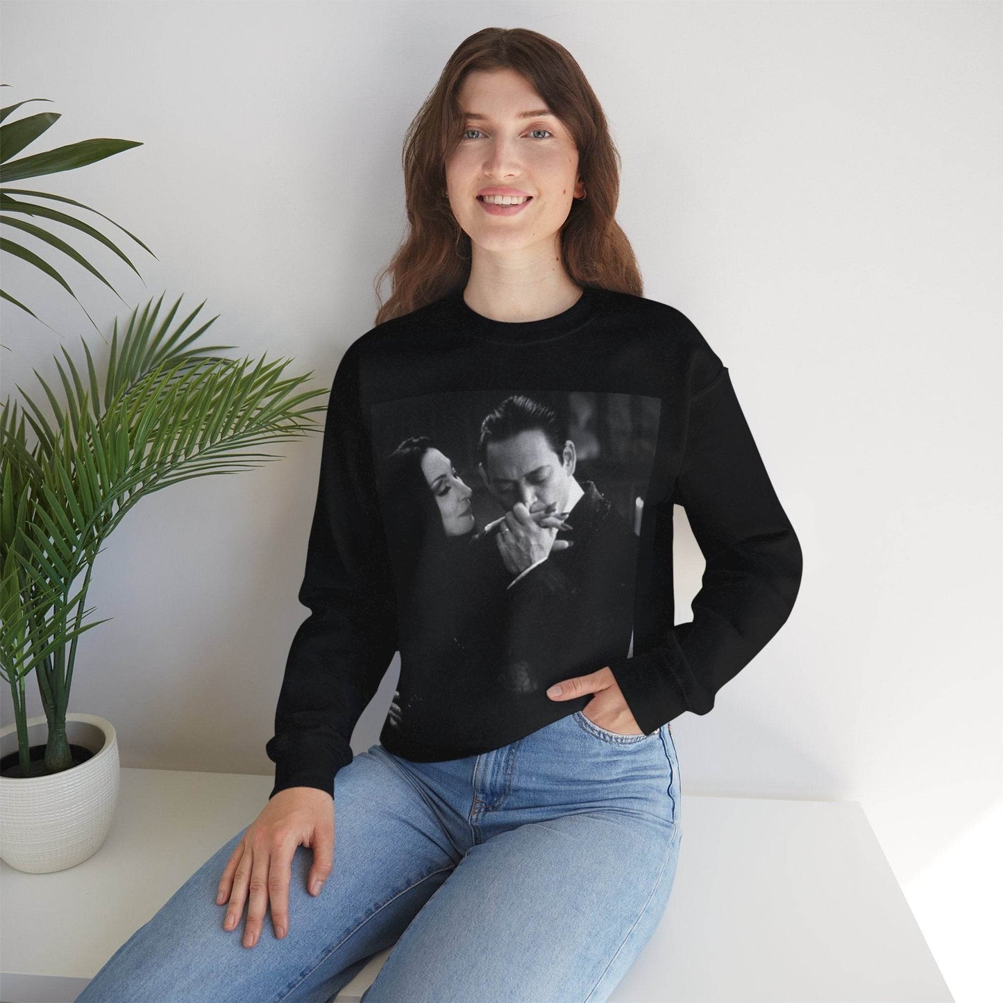 Couple Gothic Unisex Sweatshirt - Gomes & Morticia Design - IntuitiveEncBoutique