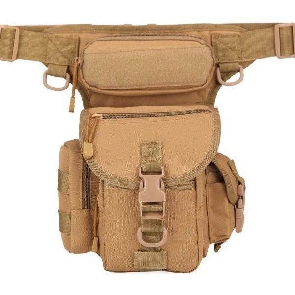 Waterproof Oxford Army camouflage single shoulder crossbody journalist photography sports leg bag - IntuitiveEncBoutique