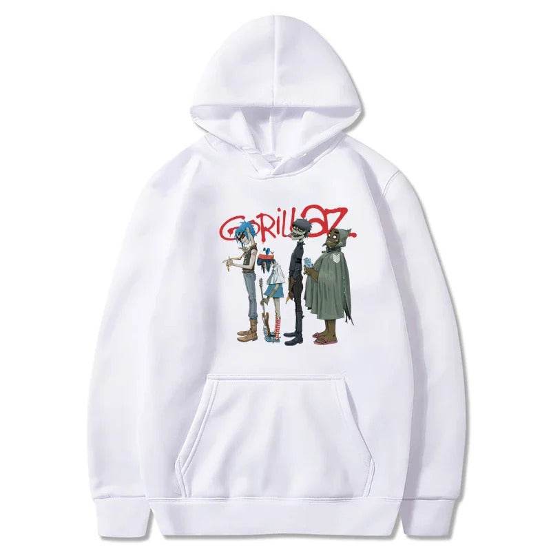 Spring GorillazPrinted Hoodie Unisex Long Sleeve Casual Jacket Trendy Versatile - IntuitiveEncBoutique