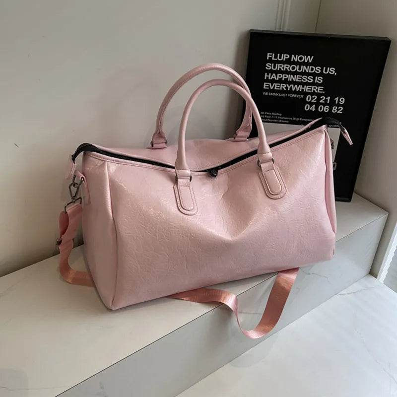 PU Leather Oversize Travel Bag - IntuitiveEncBoutique