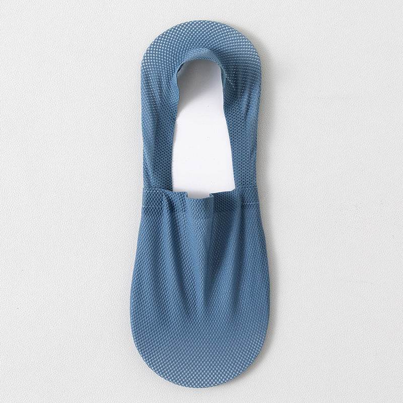 thin breathable mesh boat socks short socks shallow mouth ice silk invisible socks  - IntuitiveEncBoutique
